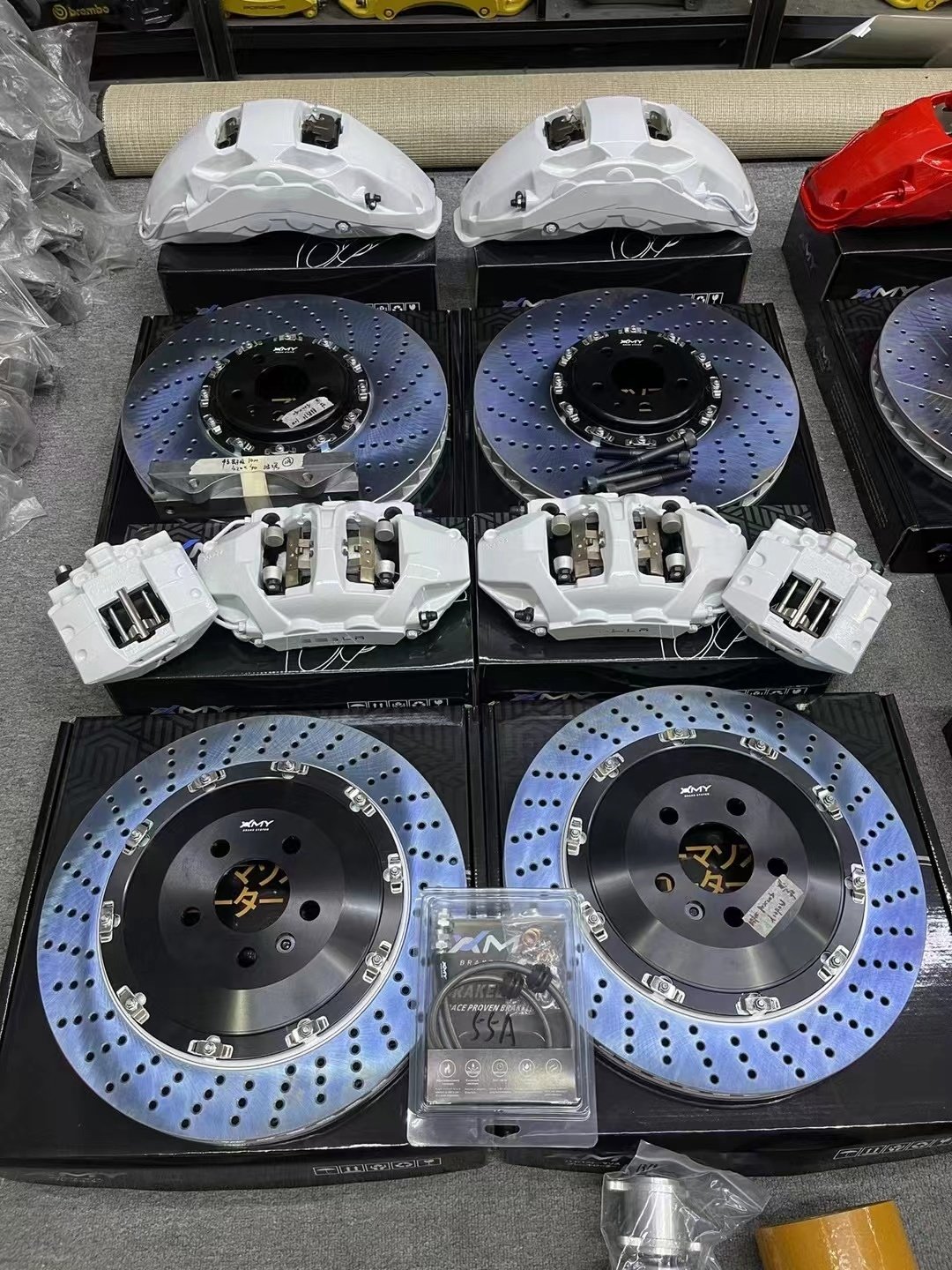 Custom 6 Pot Caliper Brake Auto Racing Car Modified 362*32mm Disk for bmw E36 E46 F10 E90 F30 E60 Big Brake Kit