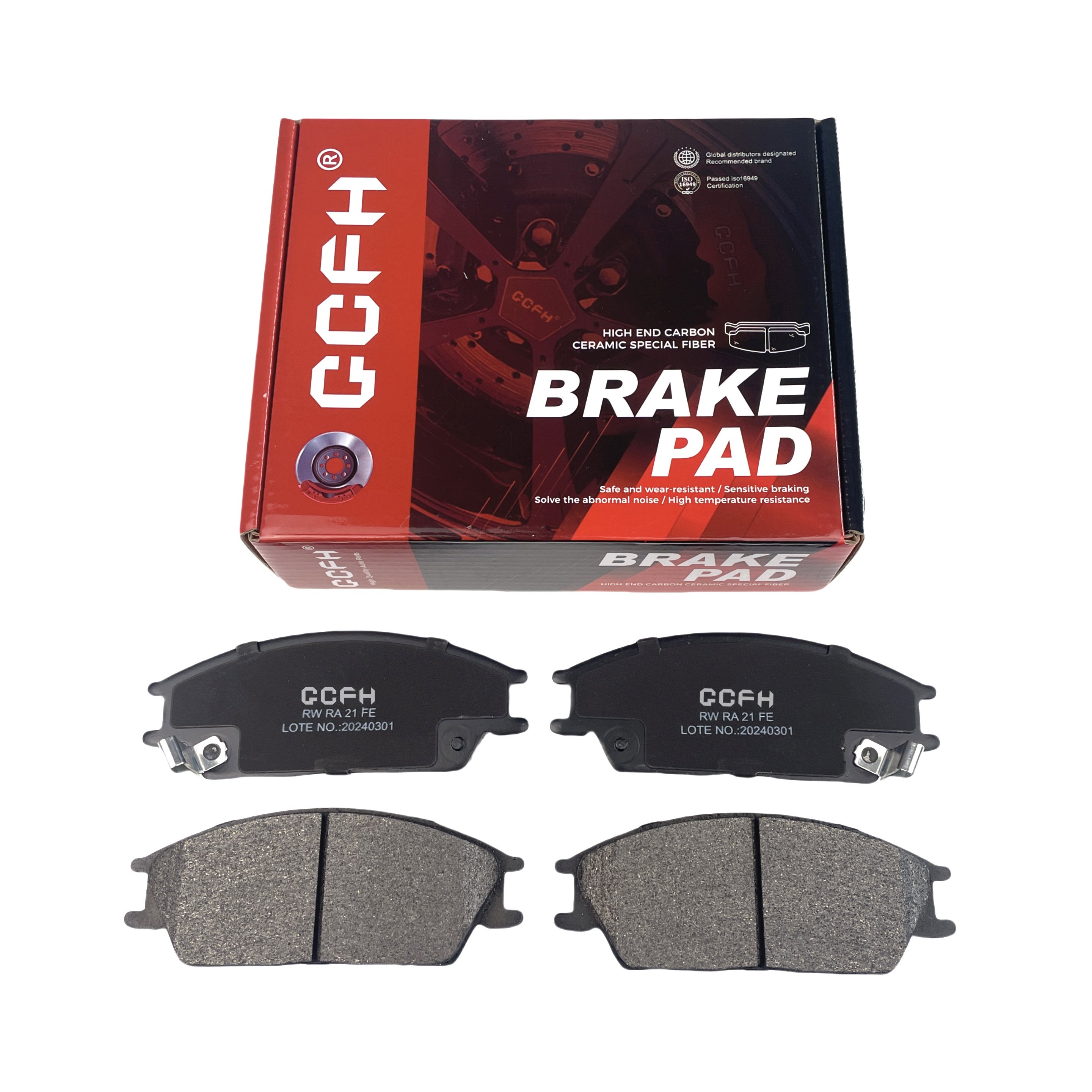 Noiseless Brake Pads for Car Disc Braking System