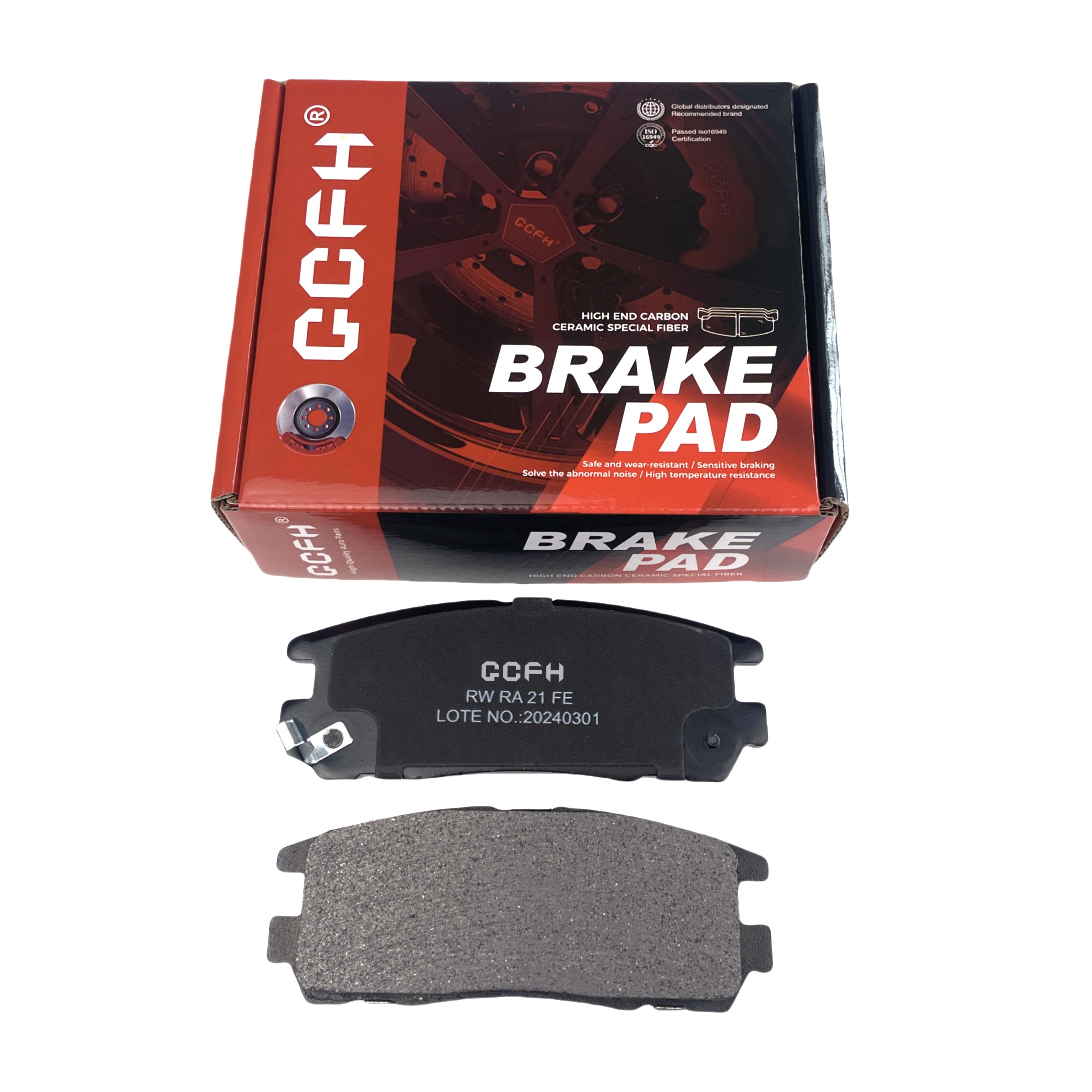 Noiseless Brake Pads for Car Disc Braking System
