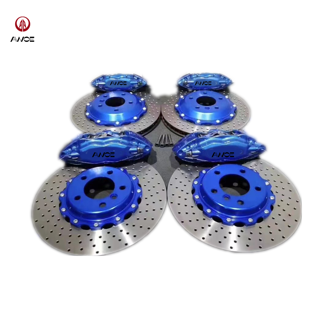 Universal F50 F40 Front Rear Custom Auto Brake Calipers Kit With 330 355mm Drilled Slotted Disk for Modified Car Brake System