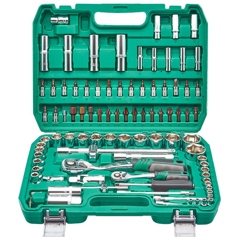 Set of 43pcs Cr-V Socket Ratchet Wrench Combination Tool Kits Professional Repair Tools Herramientas Automotriz