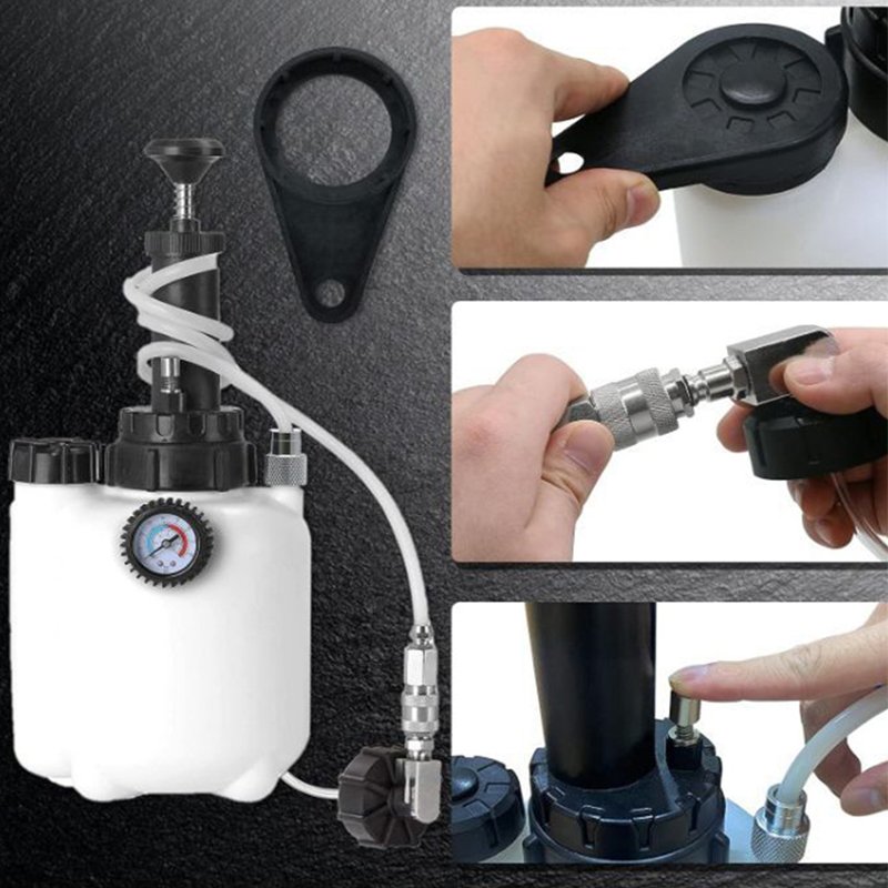 Best Seller Manual Brake Bleeder Fluid Pump Automotive Fluid Extractor 3L Brake Bleeder Kit