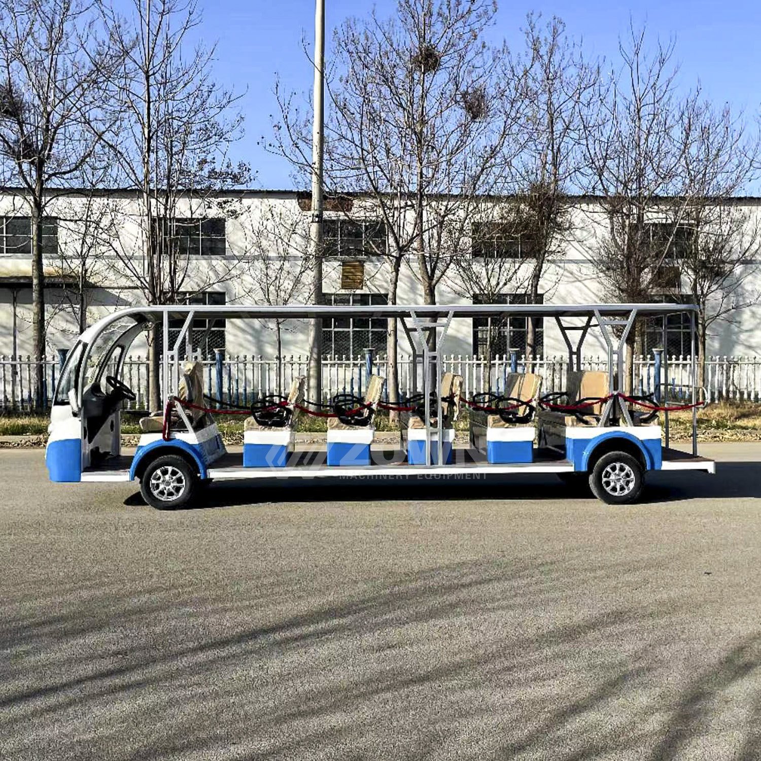Factory Direct Sale Tour Car Sightseeing Car 23 Seaters Electric Shuttle Bus