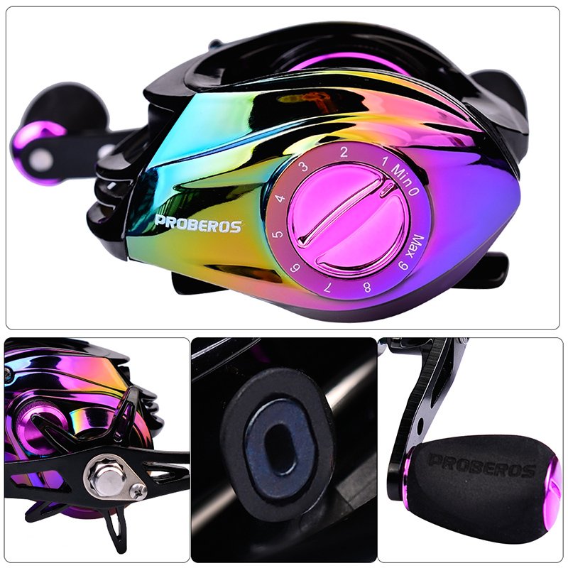 Horizon 9+1BB High Speed Saltwater Reels Fishing Reel Molinete De Pesca Baitcasting Reels with Magnetic Brake System