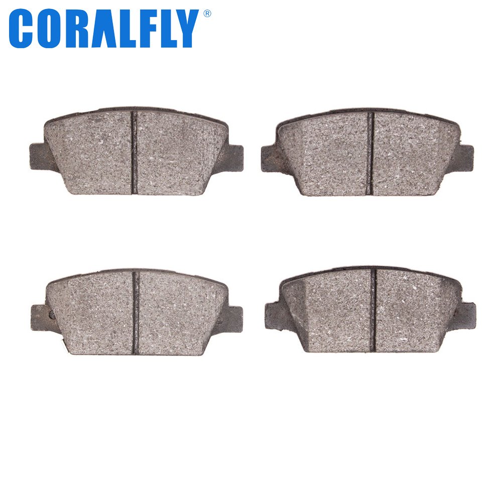 Coralfl Quality Semi-Metallic Ceramic Auto Brake Pads for Honda Accord Fit Civic BRV CRV Jazz City Odyssey