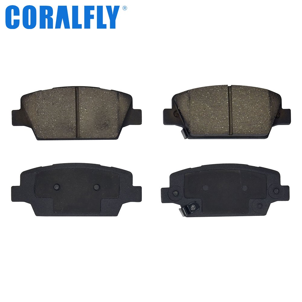 Coralfl Quality Semi-Metallic Ceramic Auto Brake Pads for Honda Accord Fit Civic BRV CRV Jazz City Odyssey