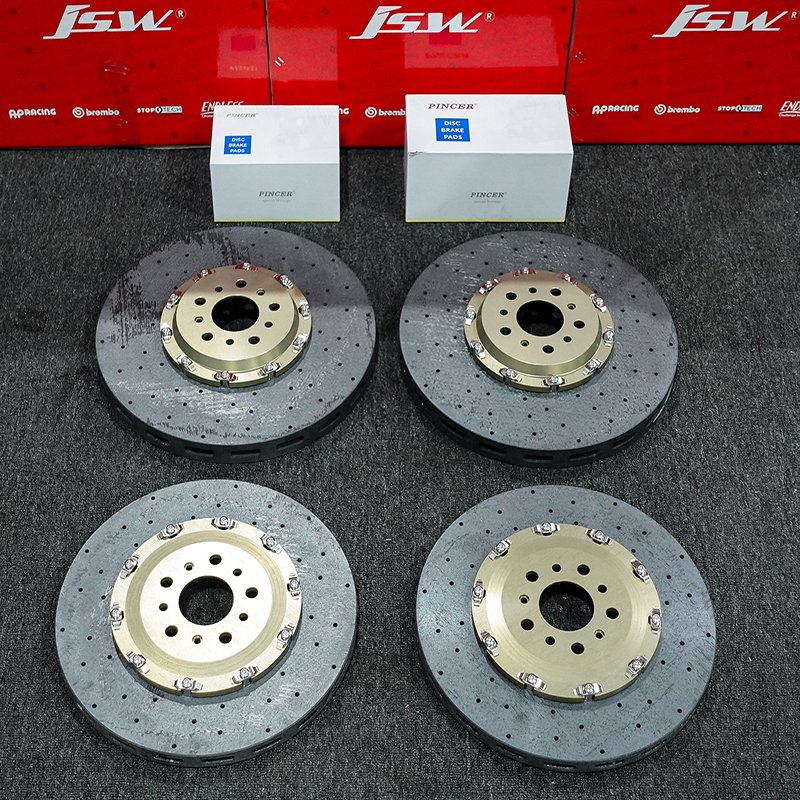 Factory Hot Sale Custom Brake Caliper Repair Kit Ceramic Carbon Ceramic Brake Kit for Audi Rs3