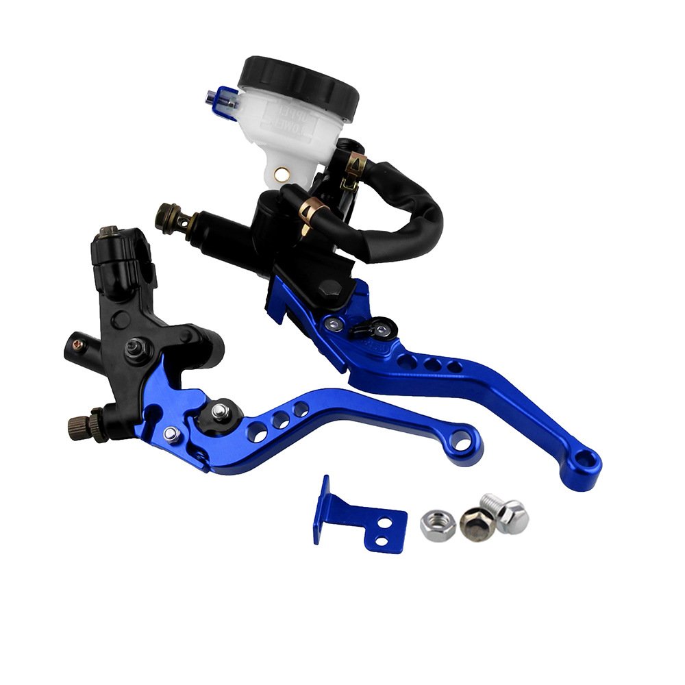 Universal CNC Motorcycle Adjustable Clutch Brake Master Cylinder Reservoir Levers Kit for 7/8" 22mm Handlebar