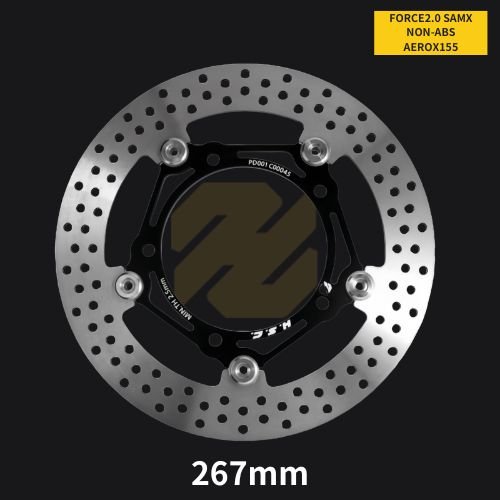 [Customized] Motorcycle 267MM Front Floating Brake Discs Rotors for YAMAHA SAMX NON-ABS AEROX155