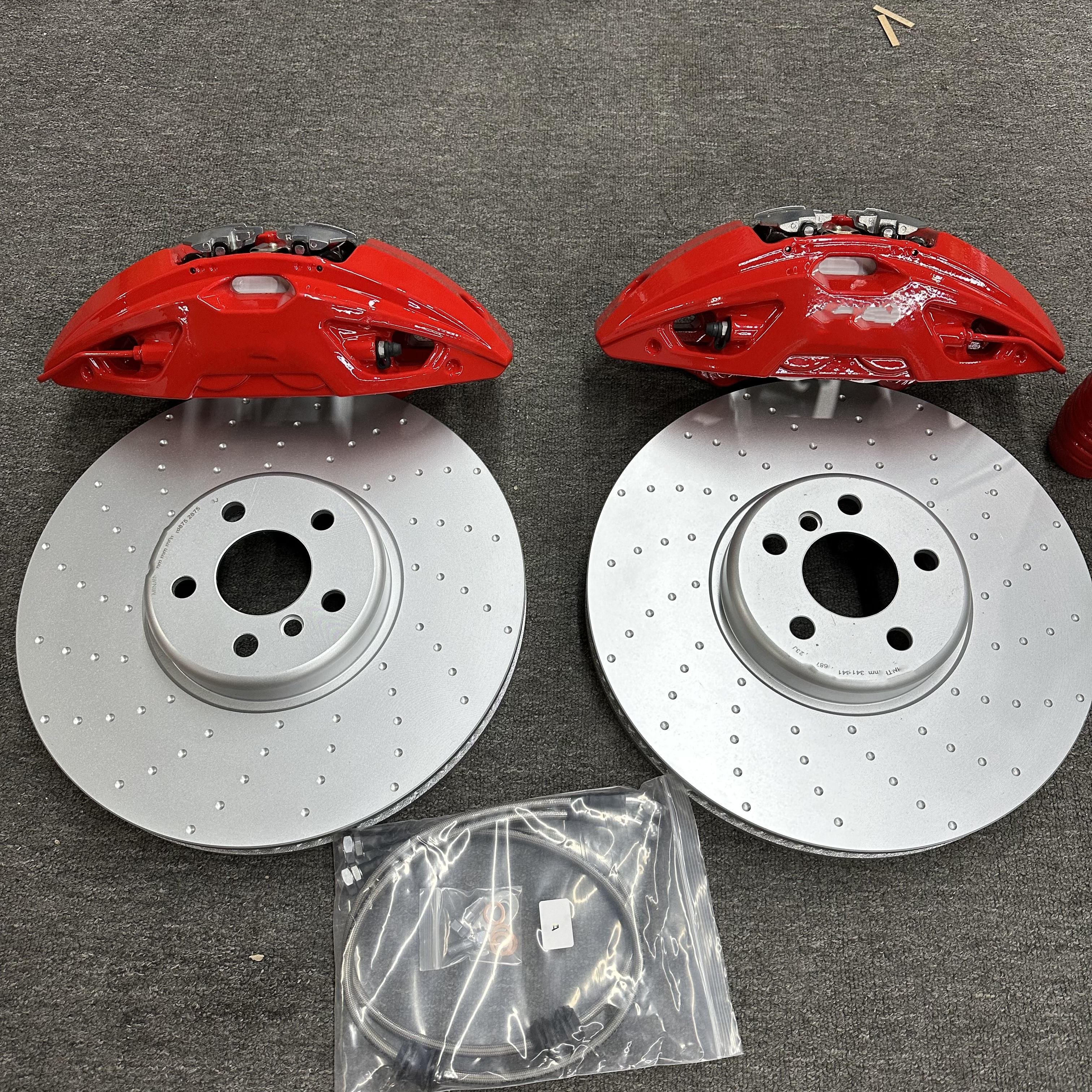 Brake Systems Racing Forged 6 Pot Brake Caliper 6 Piston Big Brake Kit for bmw F30 335i F80 M3