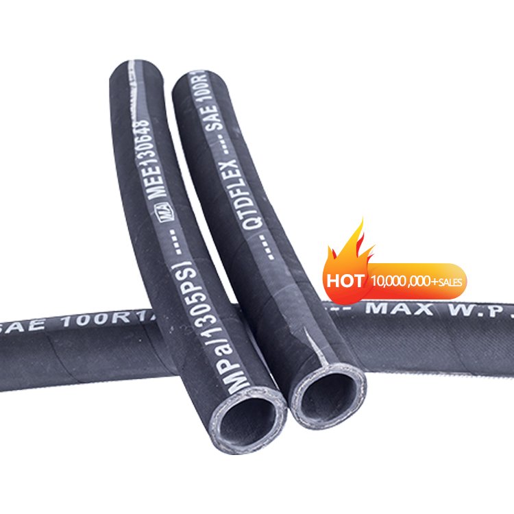 Factory Direct Sales Multiple Models High Pressure 1 Steel Wire Reinforced Rubber Covered SAE 100 Hydraulic Hose