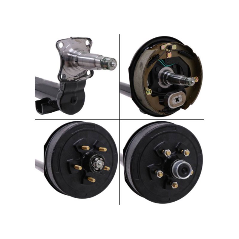 3500lbs Light Duty Trailer 4" Drop Axle with 10 Inch Electric Brake and Brake Drum Assembly