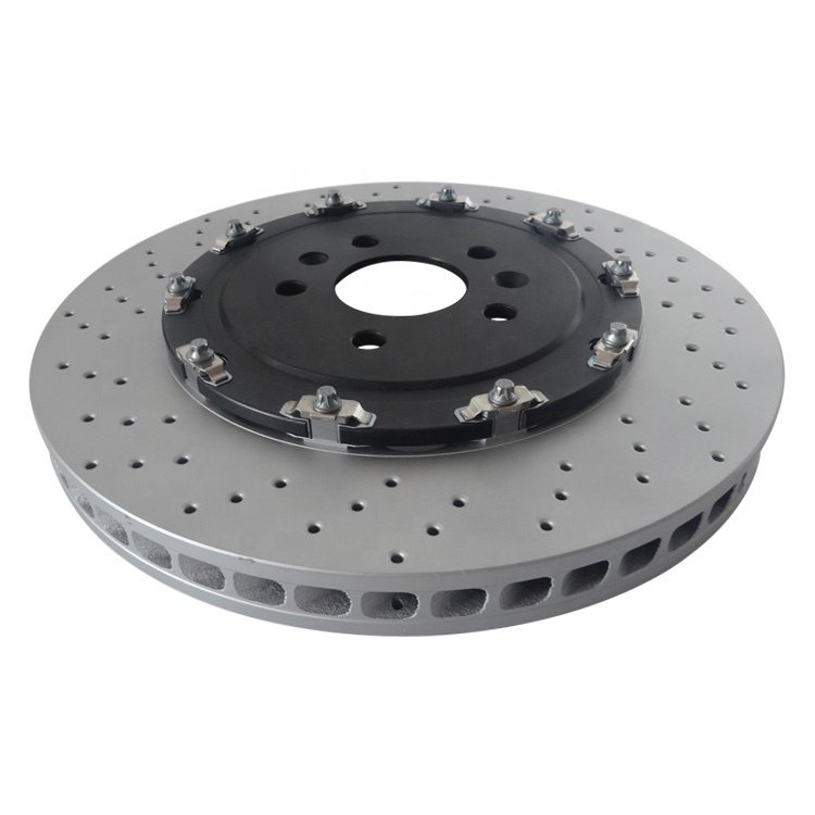 8E0615301AB for Audi RS4 A4 Pair Set of 2 Front Brake Disc Rotors Drilled Floated 365mm