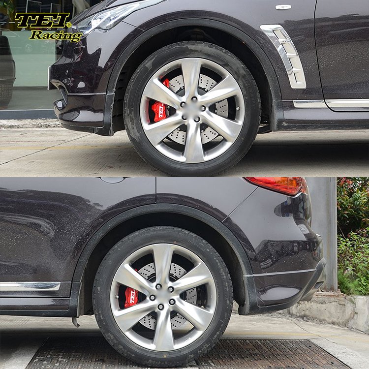 Big Brake Kit Front 6 Piston and Rear 4 Piston E-brake Caliper BBK Auto Brake System for INFINITI FX35 20 Inch Rim