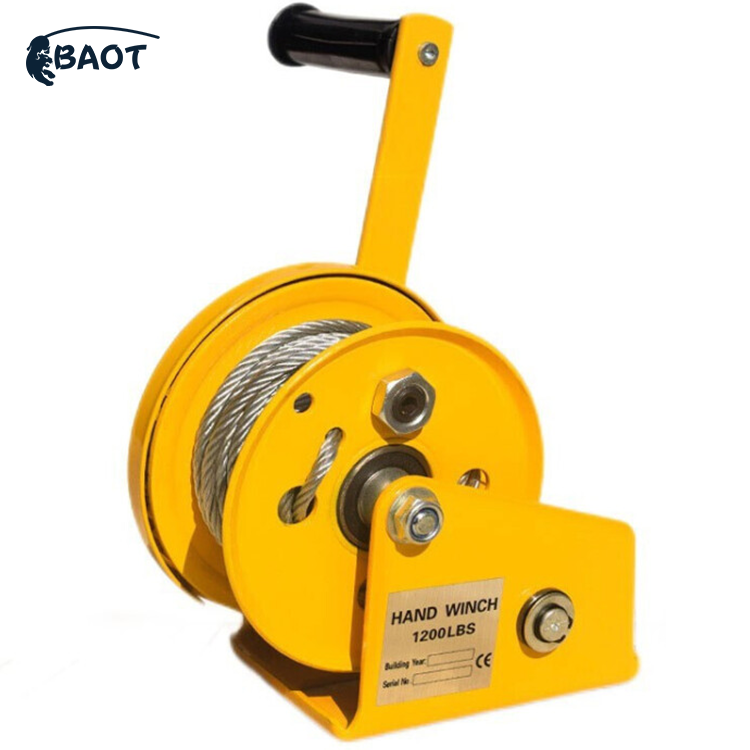 Baot Heavy Duty Hand Winch Manual Winch Boat Winch Large Capacity 500 3000kg