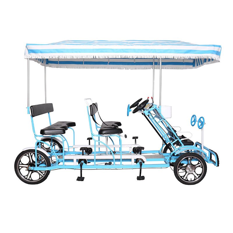 tandem 3 Seater Bike 4 Persons 4 Wheel Bicycle Two Person