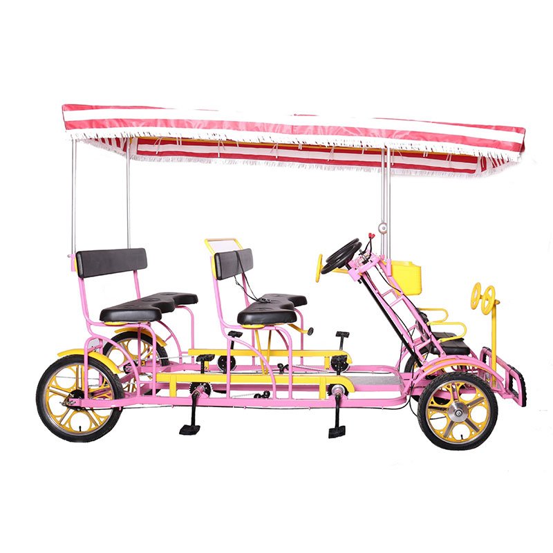 tandem 3 Seater Bike 4 Persons 4 Wheel Bicycle Two Person