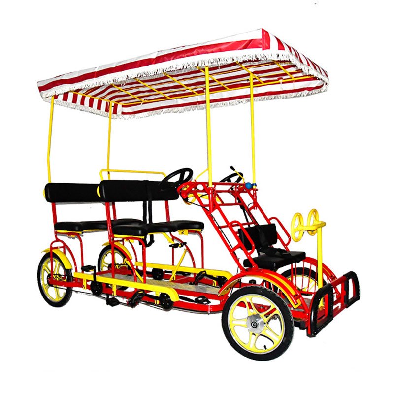 tandem 3 Seater Bike 4 Persons 4 Wheel Bicycle Two Person