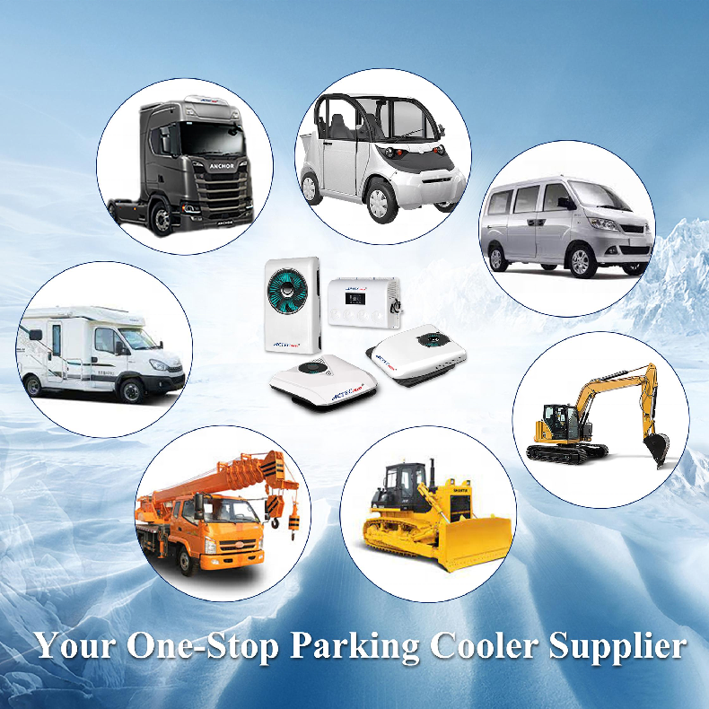 All Series Tractor Cab 12V AC.161 RV Split Truck Sleeper Air Condition Cooling AC Unit 24V Car Air Conditioner Parking Cooler
