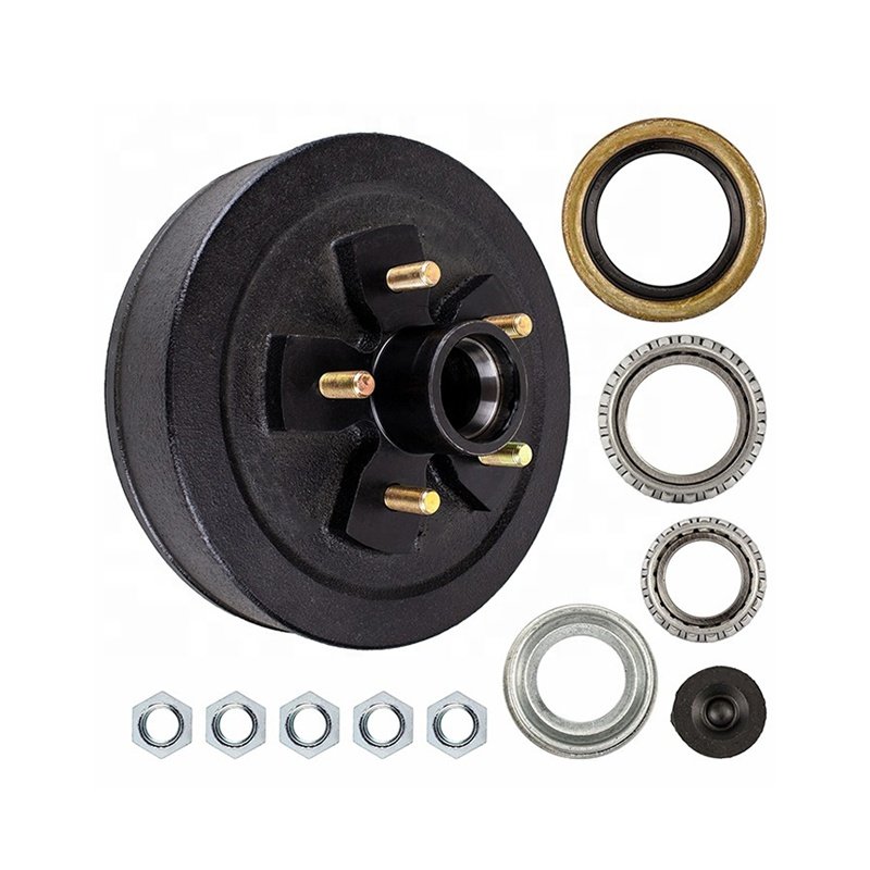 3500lbs RV Trailer 10" X 2 1/4" Brake Drum - 5 on 4 1/2" with 1 3/8" X 1 1/16" Bearings
