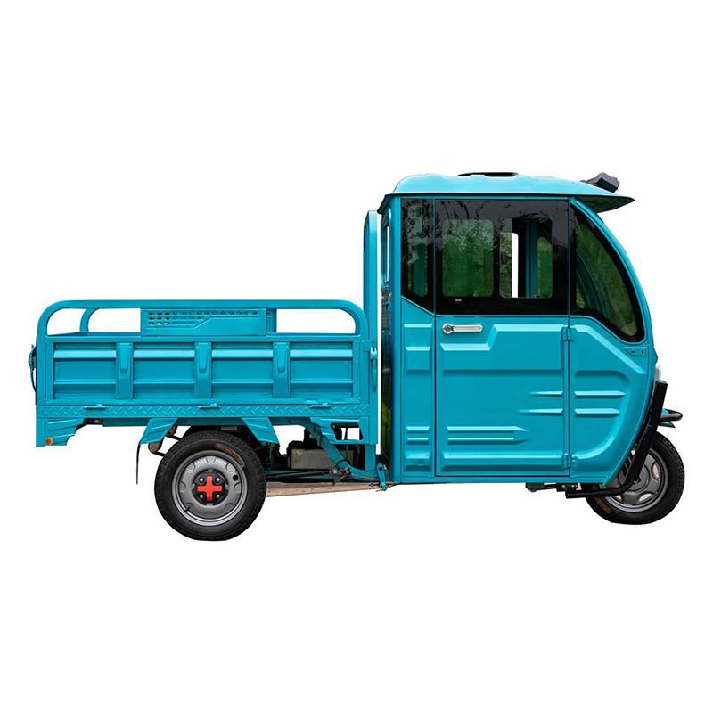 High Quality Wholesales Semi-enclosed Warwolf Electric Cargo Tricycle Truck 48V 800W 42H Small 3 Wheel Pickup Truck for Adults