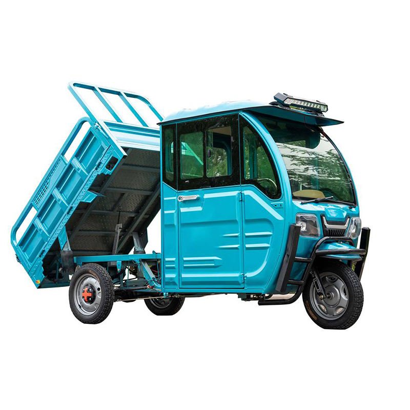 High Quality Wholesales Semi-enclosed Warwolf Electric Cargo Tricycle Truck 48V 800W 42H Small 3 Wheel Pickup Truck for Adults