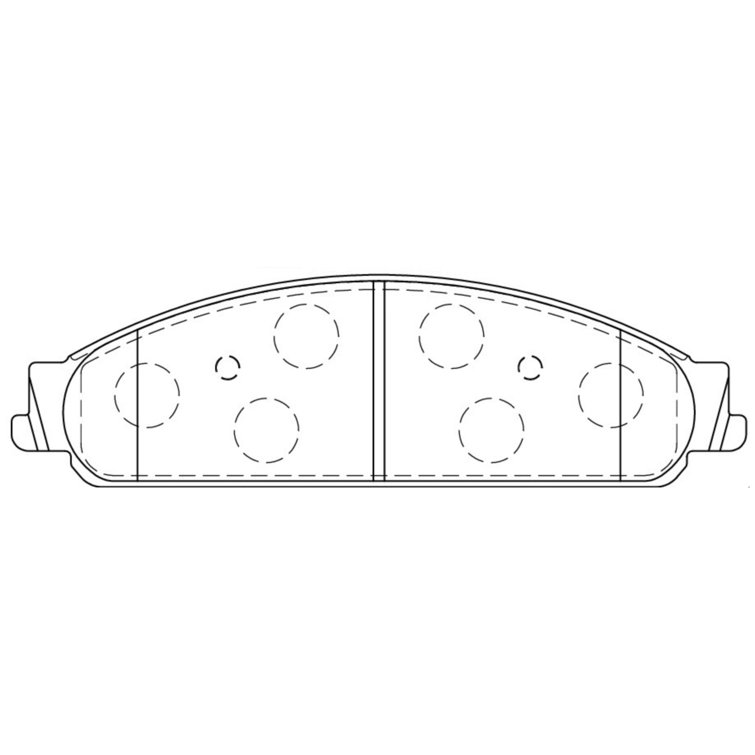 High Performance Factory Auto Parts Brake Pads (Pastillas De Freno) OEM Disc D1070 Is Front/Rear Axle Brake for FORD