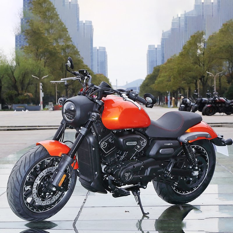 EEC Certificate 400ccWater Cooled Engine EFI System Max Speed180kmh ABS Front Rear Disc Brake Vintage Cruiser Motorcycle on Road