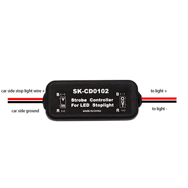 12V GS-100A Flash Strobe Controller Flasher Module Car LED Warning Lamp Auto Motorcycle Brake Stop Light CD0100 CD0101 CD0102