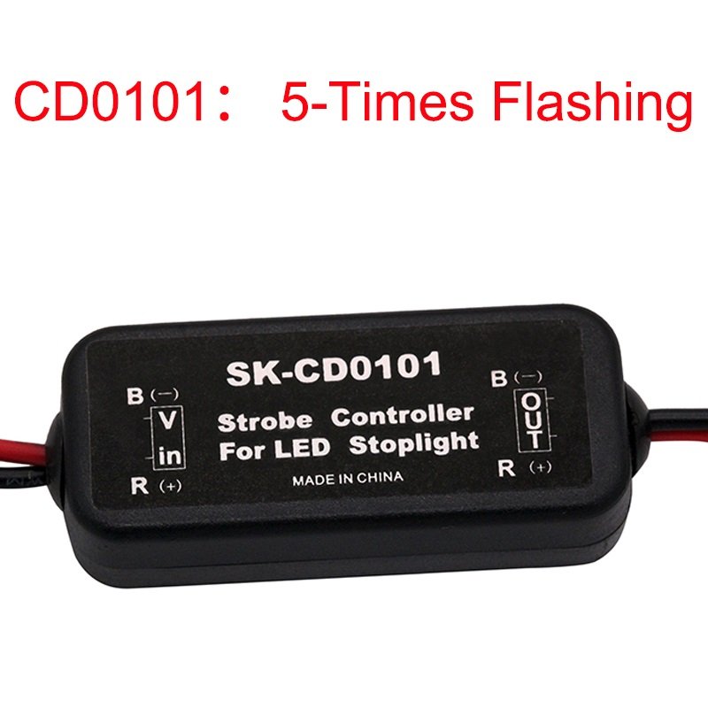 12V GS-100A Flash Strobe Controller Flasher Module Car LED Warning Lamp Auto Motorcycle Brake Stop Light CD0100 CD0101 CD0102