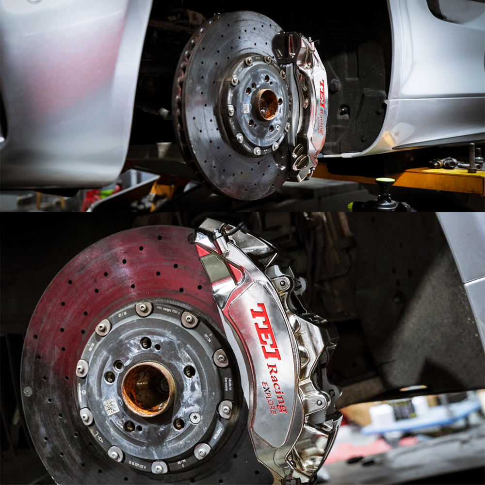 Front Big Brake Kit S60-Explore 6 Piston Caliper With 405*34 mm Rotor BBK Auto Brake System for Mercedes Benz AMG 20 Inch CarRim