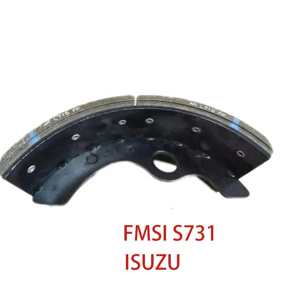 92957252 Rear Drum Rivet Brake Shoe MK384867 with Brake Lining for MITSUBISHI FUSO MD FH FH211