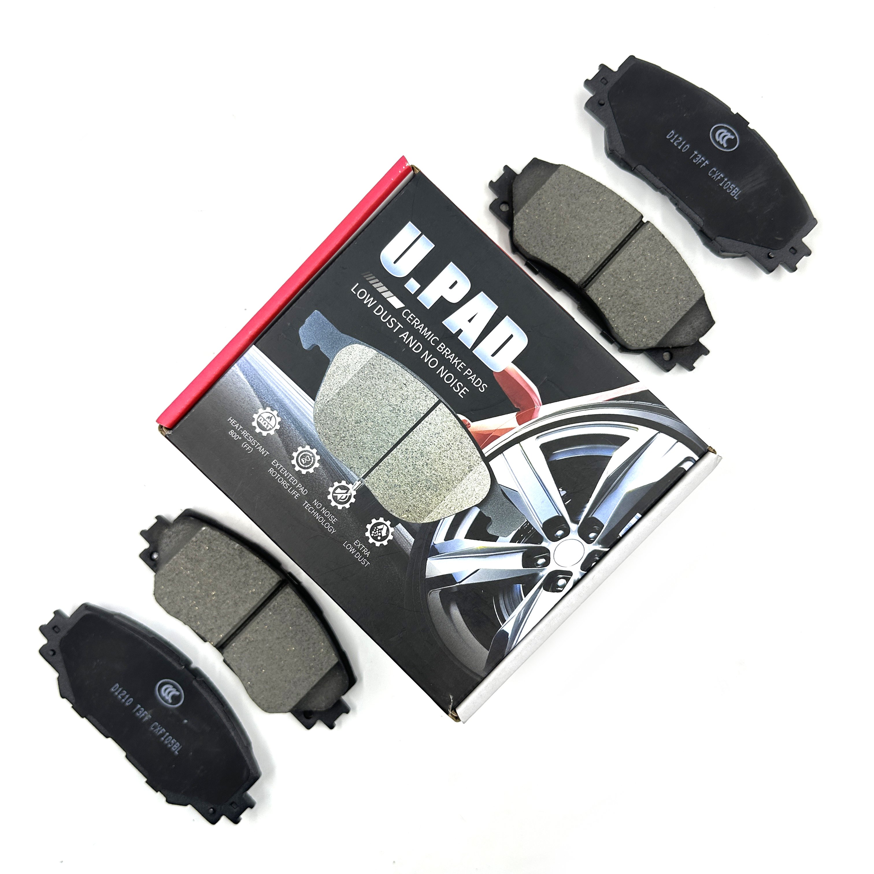 SDCX Auto Parts D1068-7973 5C3Z-2200-AA D20113H Brake System Ceramic Brake Disc Pad for FORD