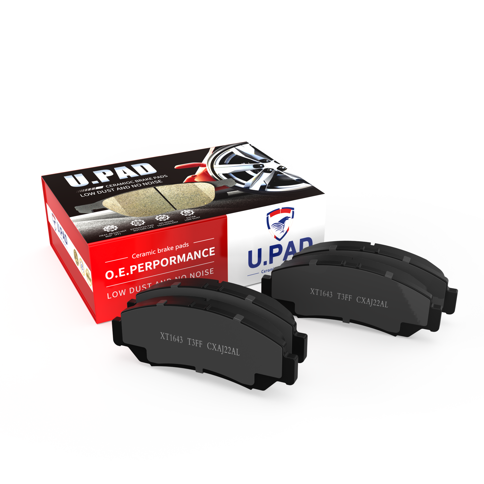 SDCX Auto Parts D1068-7973 5C3Z-2200-AA D20113H Brake System Ceramic Brake Disc Pad for FORD