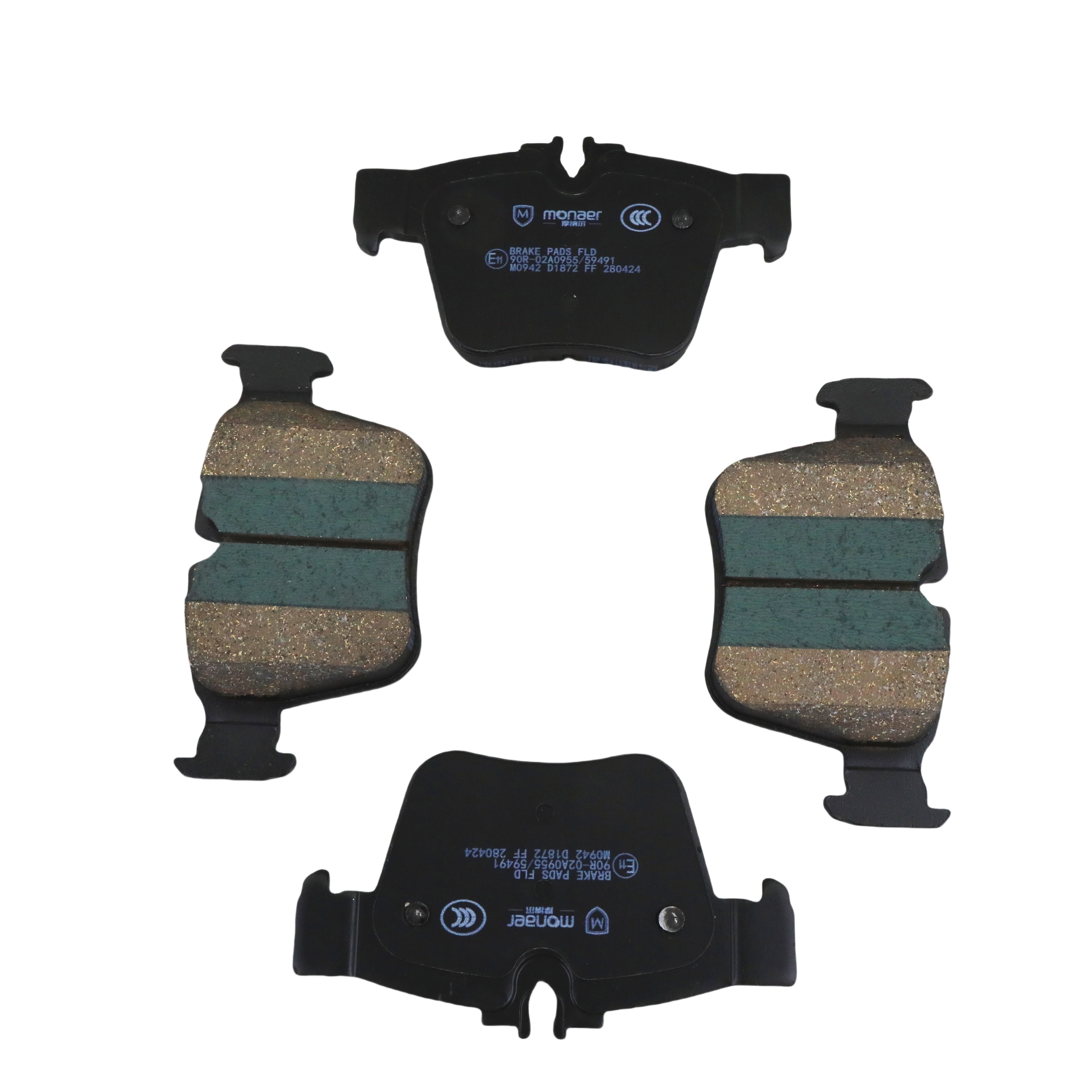 D1872 Brake Pads for MERCEDES-BENZ Monaer Ceramic Brake Pads High Quality