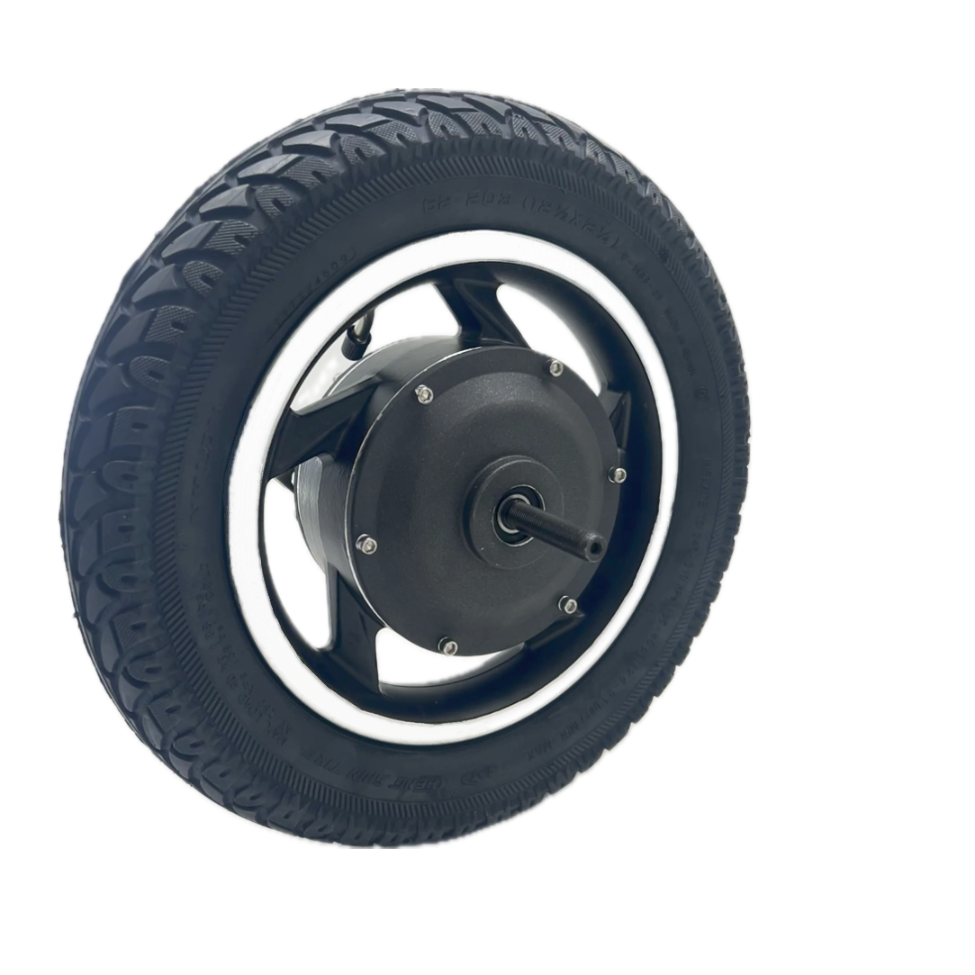 New Technology 12/48V 200W 12 Inch Geared Drum Brake Brushless Hub Motor Electric Scooter Wheelchair Robot Motor