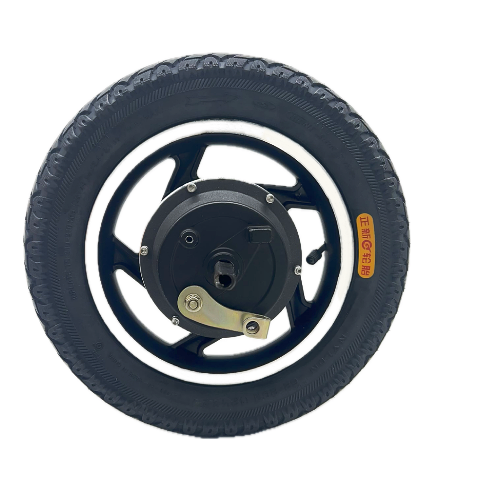 New Technology 12/48V 200W 12 Inch Geared Drum Brake Brushless Hub Motor Electric Scooter Wheelchair Robot Motor