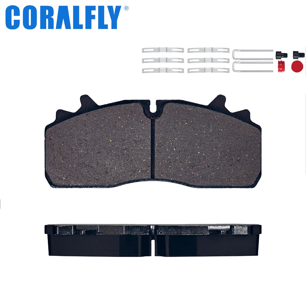 Coralfly Truck Disc Brake Pads WVA29253 Truck Brake Pads for MERCEDES-BENZ 0004210510 0024204920 0034202220 0064201120