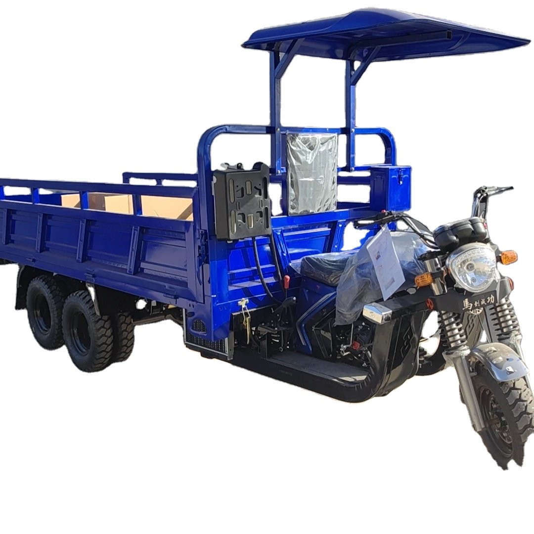 350cc Engine 9-Wheel Passenger Motor Bike Open Body Fuel Motorcycle Electric Cargo Sidecar Petrol Gasoline Motorized Tricycles