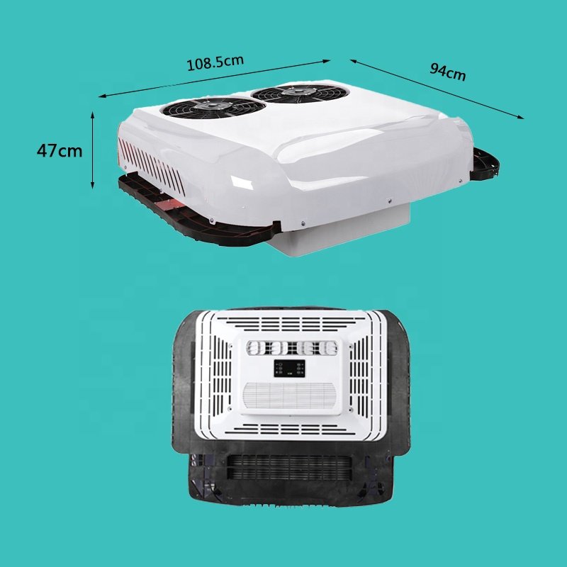 Integrated Double Fans 12v 24v Parking Roof air Conditioner for Vehicles Truck Car RV