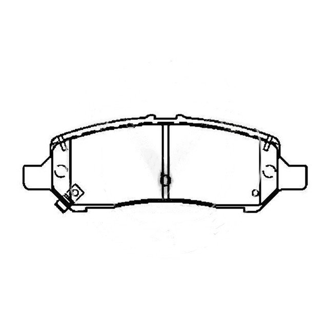 High Quality Rear Brake Pads D1647 68163822AA for DODGE Dart 2013-2014