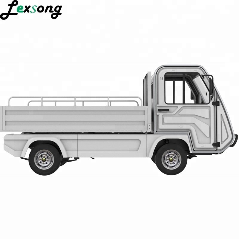 Electric Mini Truck Pickup Automatic Gearbox Single Drive Motor Hydraulic Steering System Leather Camera-Lithium Flat Bed Sale