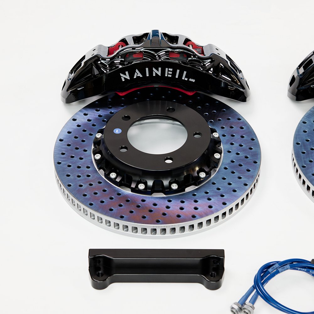 NAINEIL New 8 Piston Brake Caliper NX8 Front Big Brake Kit for BMW E60 M5 F10 G30 Upgrade Kit