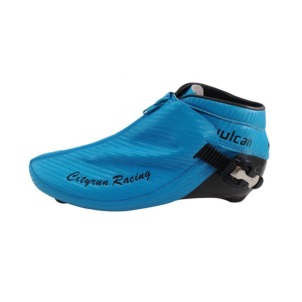 Cityrun Leather Inline Racing Speed Roller Skate Shoes Upper Boots