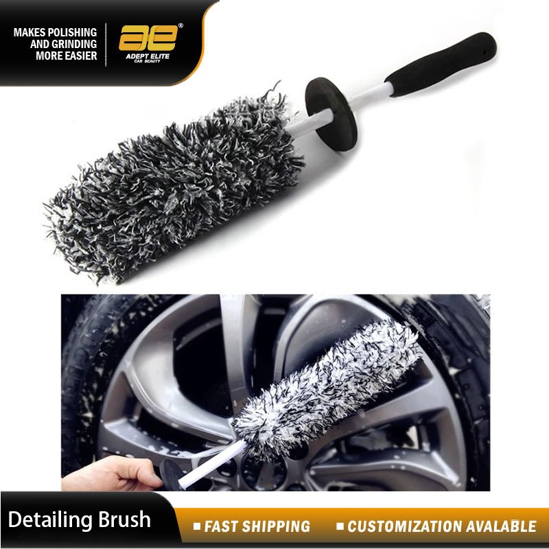 Non-slip Handle Easy to Cleaning Rims Spokes Wheels Car Brush