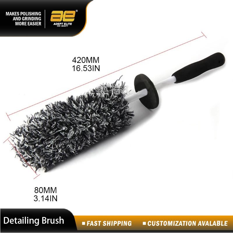 Non-slip Handle Easy to Cleaning Rims Spokes Wheels Car Brush
