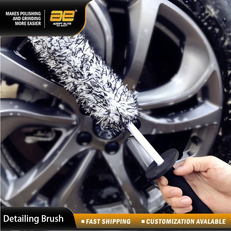 Non-slip Handle Easy to Cleaning Rims Spokes Wheels Car Brush