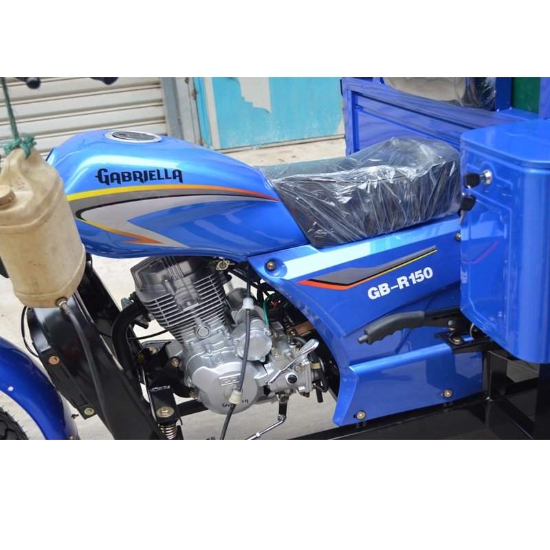 150cc Cheap Cargo Tricycle With Tarpaulin / Three Wheel Motorcycle With Rain-proof Awning