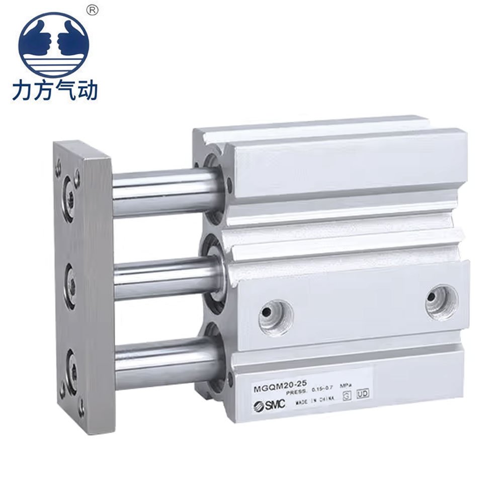 SMC Cylinder MGQM25-20/MGQM20-30/50/75/100/150/200 Standard Three-axis Guide Rod Cylinder