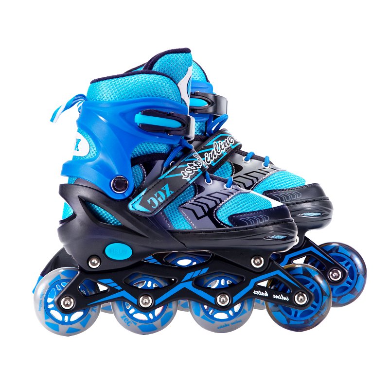 Wholesale Price Fashion Kids Inline Skates Flashing 4 Wheels Patines Roller Skates Shoes for Children Boys Girls
